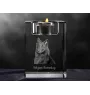 Tervueren Belgian Shepherd Dog, Tervueren Belgian Sheepdog - Candle holder with dog photo, crystal tealight holder, personalised gift by Art-Dog brand