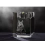 Tervueren Belgian Shepherd Dog, Tervueren Belgian Sheepdog - Candle holder with dog photo, crystal tealight holder, personalised gift by Art-Dog brand