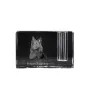 Tervueren Belgian Shepherd Dog, Tervueren Belgian Sheepdog - Pen stand, crystal organiser with dog photo, unique desk decoration by Art-Dog brand