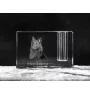 Tervueren Belgian Shepherd Dog, Tervueren Belgian Sheepdog - Pen stand, crystal organiser with dog photo, unique desk decoration by Art-Dog brand