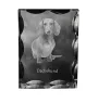 Dachshund Wire-haired, Wiener dog, Badger dog - crystal with a picture of a dog, glass statuette with a picture, unique frame with a picture from Art-Dog brand