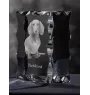 Dachshund Rauhhaar, Dackel, Teckel - Kristall mit einem Hundebild, Glasstatuette mit einem Bild, einzigartiger Bilderrahmen der Marke Art-Dog