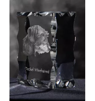 Jamnik szorstkowłosy I ramka kryształowa z psem Art-Dog