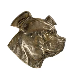 Staffordshire Bull Terrier, Staffordshire Bullterrier - Gedenktafel mit Hund, personalisierten Dank, Auszeichnung, Diplom mit Widmung der Marke Art-Dog