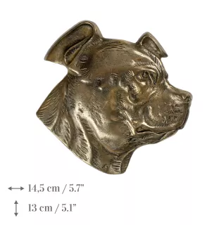 Staffordshire Bull Terrier plakietka z zimnego brązu Art-Dog