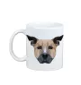 Staffordshire Bull Terrier, Staffordshire Bullterrier - Becher mit einem Bild und dem Schriftzug geometrischer Hund Art-Dog