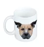 Staffordshire Bull Terrier, Staffie - tasse avec une photo et un motif de chien géométrique Art-Dog