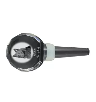 Tervueren chien de berger belge - Bouchon de bouteille en cristal, bouchon de vin unique avec photo, cadeau personnalisé pour sommelier par la marque Art-Dog