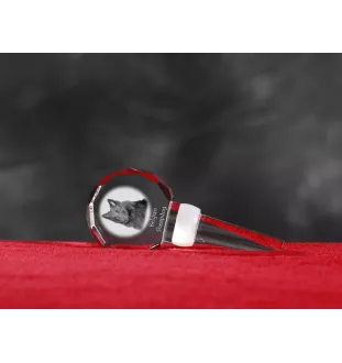 Tervueren chien de berger belge - Bouchon de bouteille en cristal, bouchon de vin unique avec photo, cadeau personnalisé pour sommelier par la marque Art-Dog