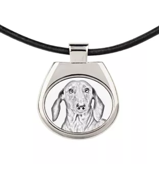 Dachshund Wire-haired, Wiener dog, Badger dog - dog necklace, personalized pendant with a photo, unique necklace for women and men by Art-Dog brand