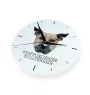 Staffordshire Bull Terrier, Staffy - geometric wall clock with a picture and the brand name Art-Dog