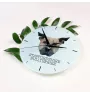 Staffordshire Bull Terrier, Staffordshire Bullterrier - geometrische Wanduhr mit Bild und Aufschrift der Marke Art-Dog