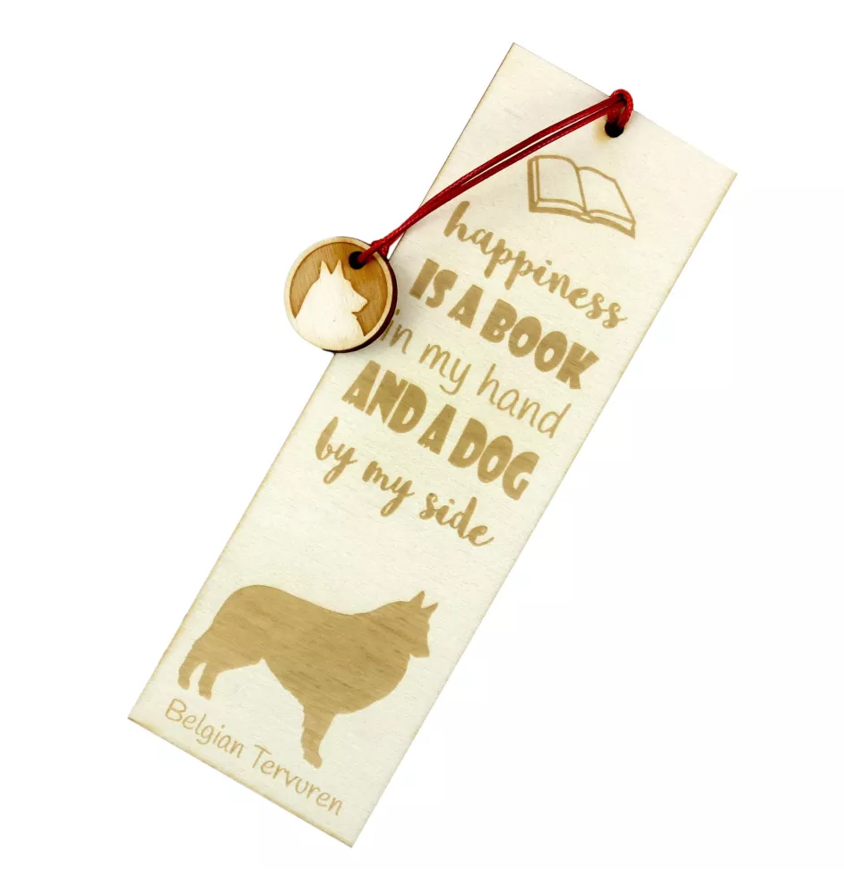 Tervueren chien de berger belge - marque-page pour livre avec chien, marque-page personnalisé, accessoire canin pour les lecteurs de la marque Art-Dog