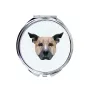Staffordshire Bull Terrier, Staffordshire Bullterrier - Spiegel mit Foto und geometrischem Aufdruck der Marke Art-Dog