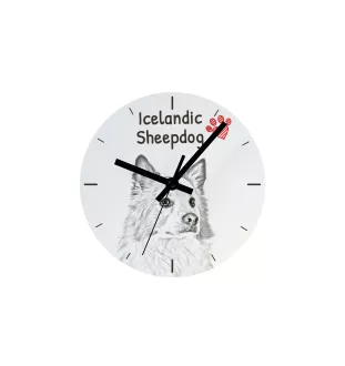 Dachshund Rauhhaar, Dackel, Teckel - Wanduhr mit Hund, Regal Uhr mit Druck, personalisierte Hausdekoration von Art-Dog.