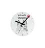 Dachshund Rauhhaar, Dackel, Teckel - Wanduhr mit Hund, Regal Uhr mit Druck, personalisierte Hausdekoration von Art-Dog.