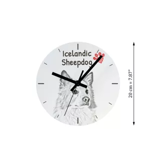Dachshund Rauhhaar, Dackel, Teckel - Wanduhr mit Hund, Regal Uhr mit Druck, personalisierte Hausdekoration von Art-Dog.