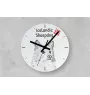 Dachshund Rauhhaar, Dackel, Teckel - Wanduhr mit Hund, Regal Uhr mit Druck, personalisierte Hausdekoration von Art-Dog.