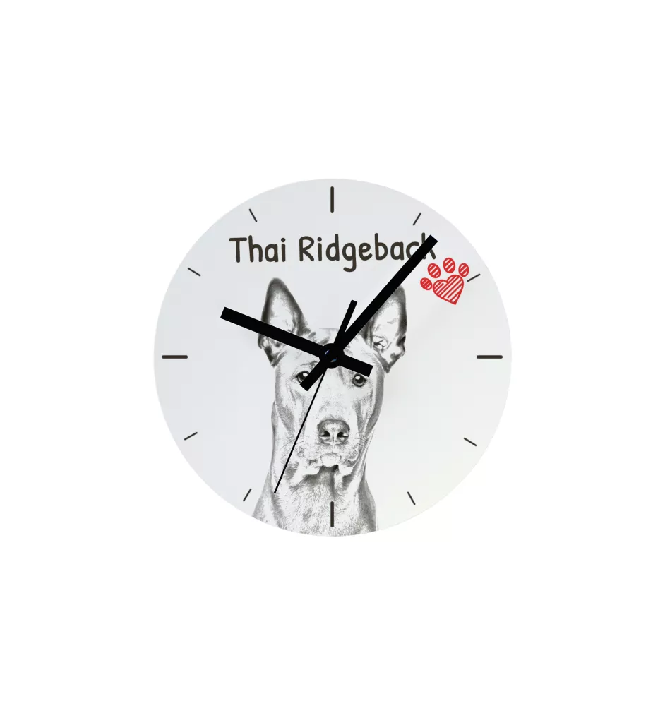 Teckel à poil dur, Chien-saucisse I - horloge murale avec chien, horloge de table avec impression, décoration personnalisée de la maison de la marque Art-Dog