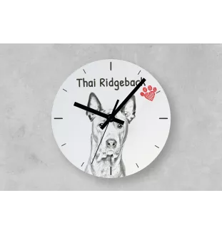 Teckel à poil dur, Chien-saucisse I - horloge murale avec chien, horloge de table avec impression, décoration personnalisée de la maison de la marque Art-Dog