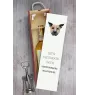 Staffordshire Bull Terrier, Staffie - une boîte géométrique avec une photo et un texte pour le vin de la marque Art-Dog