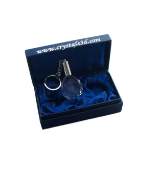 Dachshund Wire-haired, Wiener dog, Badger dog - pendant with a photo of a dog, crystal key ring in a gift box, a unique gift by Art-Dog