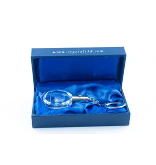 Jamnik szorstkowłosy I brelok do kluczy owalny z psem Art-Dog