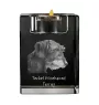 Dachshund Wire-haired, Wiener dog, Badger dog I - Candle holder with dog photo, crystal tealight holder, personalised gift by Art-Dog brand