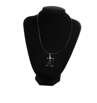 Dachshund Wire-haired, Wiener dog, Badger dog - Crystal dog pendant, photo necklace, unique jewellery by Art-Dog