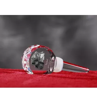 Jamnik szorstkowłosy I grubszy stopper do wina z psem Art-Dog