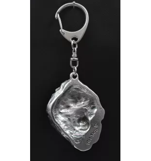 Dogue du Tibet, mastiff du Tibet - Porte-clés argenté avec chien, décoration de sac à main, pendentif de sac à dos par la marque Art-Dog