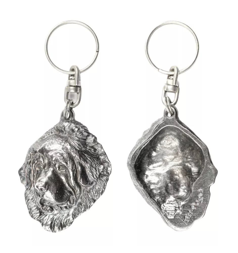 Tibetan Mastiff, Do khyi - Silver-plated dog pendant, handbag decoration, backpack pendant by Art-Dog brand