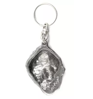 Tibetan Mastiff, Do khyi - Silver-plated dog pendant, handbag decoration, backpack pendant by Art-Dog brand