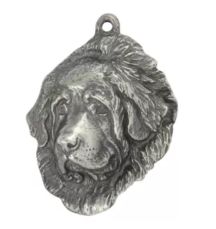 Tibetan Mastiff, Do khyi - Silver-plated dog pendant, handbag decoration, backpack pendant by Art-Dog brand