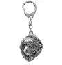 Tibetan Mastiff, Do khyi - Silver-plated key ring with a dog in a gift box, handbag decoration, backpack pendant by Art-Dog brand