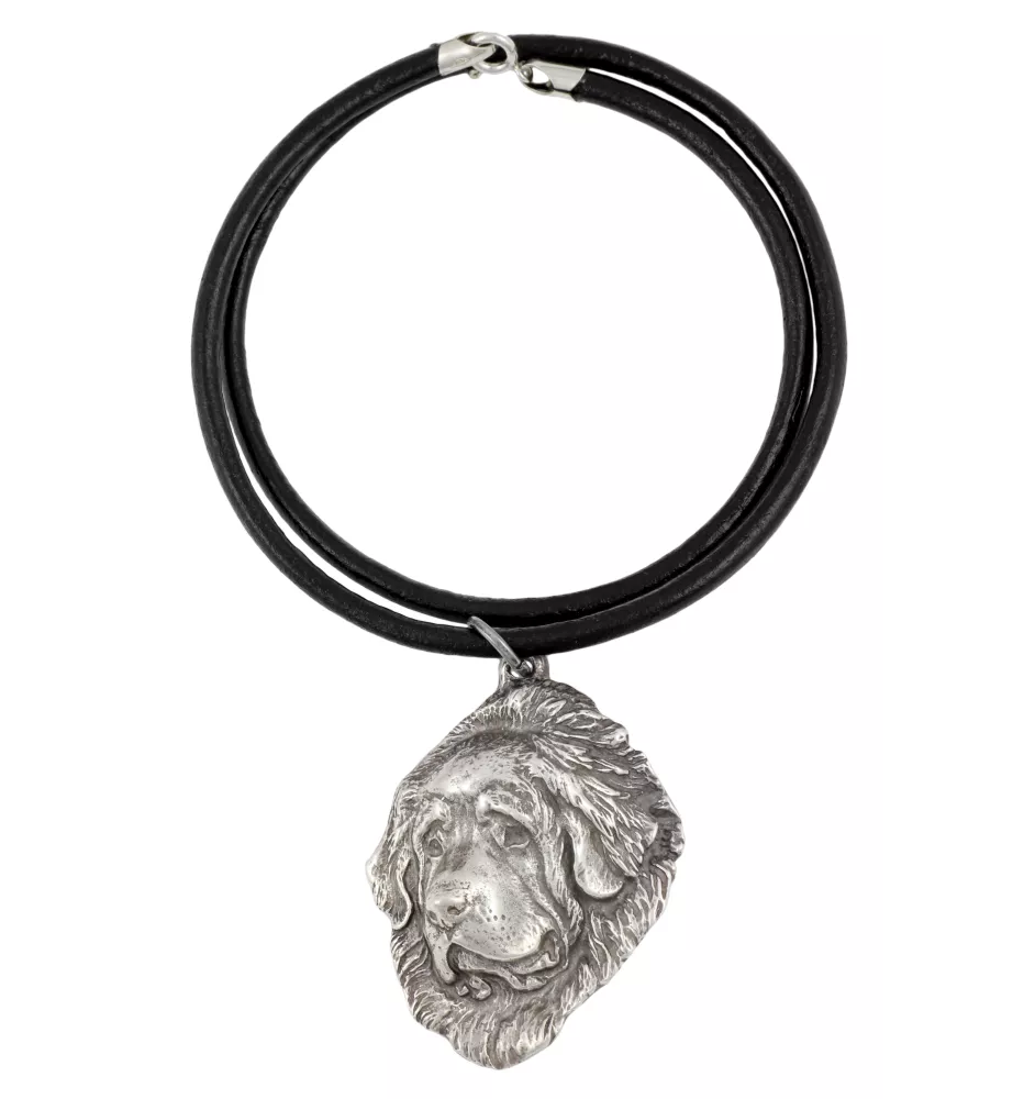 Tibetan Mastiff, Do khyi - Necklace with dog, silver-plated pendant for dog fan, unique jewelry by Art-Dog brand