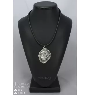 Dogue du Tibet, mastiff du Tibet - collier avec un chien, pendentif en plaqué argent pour les fans de chiens, bijoux uniques de la marque Art-Dog