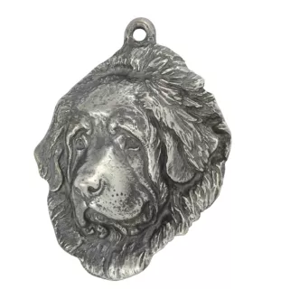 Do khyi, Tibetdogge, Tibetanische Dogge, Tibetmastiff - Halskette mit Hund, versilberter Anhänger für Hundefans, einzigartiger Schmuck der Marke Art-Dog