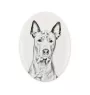 Thai Ridgeback, Thailand-Ridgeback - Gedenktafel mit einem Foto eines Hundes, Grabplatte mit Druck, personalisierte ovale Platte der Marke Art-Dog