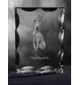 Thai Ridgeback - crystal with a picture of a dog, glass statuette with a picture, unique frame with a picture from Art-Dog brand