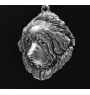 Dogue du Tibet, mastiff du Tibet - Collier de chien dans une boîte cadeau, médaillon argenté pour fan de chien, pendentif remarquable de la marque Art-Dog