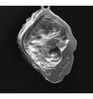 Tibetan Mastiff, Do khyi - Dog necklace in gift box, silver-plated locket for dog fan, striking pendant by Art-Dog brand