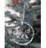 Tibetan Mastiff, Do khyi - crystal bauble with a photo, dog photo in crystal, personalized Christmas tree ornament by Art-Dog brand
