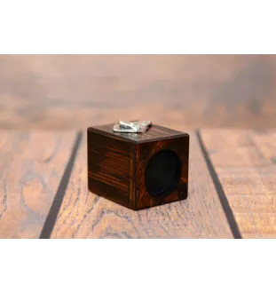 Dachshund Wire-haired, Wiener dog, Badger dog I - wooden candle holder with a dog, a unique souvenir after losing a dog, a handicraft from the Art-Dog brand