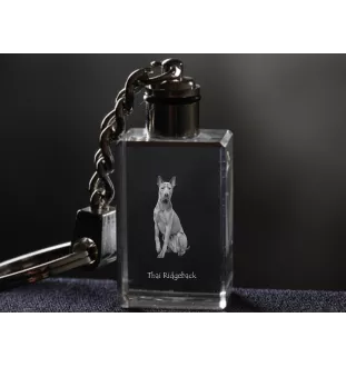 Thai Ridgeback, Thailand-Ridgeback - Schlüsselanhänger aus Kristall mit Hundefoto, beleuchteter Schlüsselanhänger, einzigartiges Geschenk der Marke Art-Dog