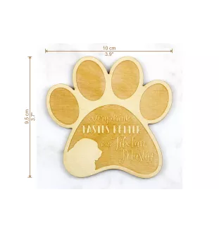 Dogue du Tibet, mastiff du Tibet - Sous-verre mug, sous-verre gravé avec chien, cadeau pour amoureux des chiens par la marque Art-Dog