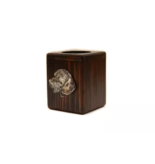 Jamnik szorstkowłosy III świecznik kwadratowy Art-Dog