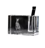 Thai Ridgeback, Thailand-Ridgeback - Stifthalter, Kristallorganizer mit Hundefoto, einzigartige Schreibtischdekoration der Marke Art-Dog