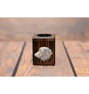 Jamnik szorstkowłosy IV świecznik kwadratowy Art-Dog