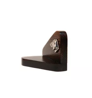 Dachshund Rauhhaar, Dackel, Teckel I - Holzkerzenhalter mit Hund, Teelichthalter, Gedenkstätte für den Hund der Marke Art-Dog